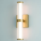 Fayton LED Outdoor Wall Sconce Small Gold By Eurofase With Light