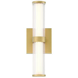 Fayton LED Outdoor Wall Sconce Small Gold By Eurofase