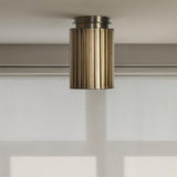 Fenice Semi Flush Mount Plated Dark Antique Brushed Brass By Renwil Lifestyle View