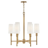 Fenwick Medium Chandelier - Heritage Brass - by Hinkley
