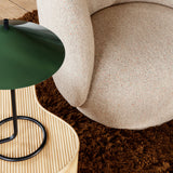 Filo Round Table Lamp Light Grey By Ferm Living Lifestyle View