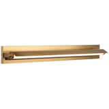 Finneas Vanity Light Large Aged Gold Brass By Matteo - Front View
