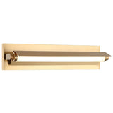 Finneas Vanity Light Small Aged Gold Brass By Matteo - Front View
