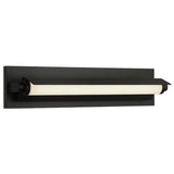 Finneas Vanity Light Small Black Brass By Matteo - Front View