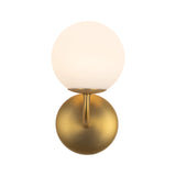 Fiona Wall Sconce — Brushed Gold/Opal Glass