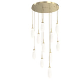 Fiori Multi-Light Pendant By Hammerton, Number Of Lights: 11 Light, Finish: Heritage Brass