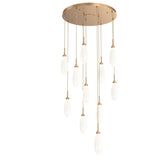 Fiori Multi-Light Pendant By Hammerton, Number Of Lights: 11 Light, Finish: Novel Brass