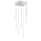 Fiori Multi-Light Pendant By Hammerton, Number Of Lights: 8 Light, Finish: Classic Silver
