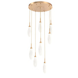 Fiori Multi-Light Pendant By Hammerton, Number Of Lights: 8 Light, Finish: Novel Brass