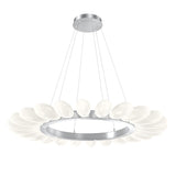 Fiori Ring Chandelier By Hammerton, Size: Large, Finish: Classic Silver
