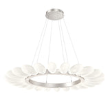 Fiori Ring Chandelier By Hammerton, Size: Large, Finish: Metallic Beige Silver