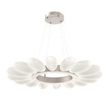 Fiori Ring Chandelier By Hammerton, Size: Small, Finish: Metallic Beige Silver