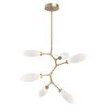 Fiori Vine Chandelier By Hammerton, Size: Small, Finish: Gilded Brass