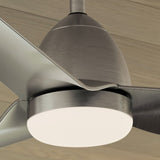 Fit 54” Outdoor Ceiling Fan Painted Brushed Nickel Silver By Kichler - Lifestyle View1
