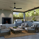 Fit 54” Outdoor Ceiling Fan Satin Black Satin Black By Kichler - Lifestyle View4