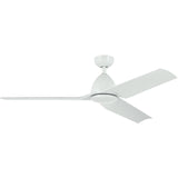Fit 54” Outdoor Ceiling Fan White By Kichler - Front View