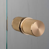 Fixed Door Knob Cross Brass Double Sided By Buster And Punch
