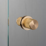 Fixed Door Knob Linear Brass Double Side By Buster And Punch