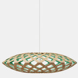 Flax Pendant Light Bamboo Aqua 31 Inch By David Trubridge