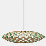 Flax Pendant Light Bamboo Aqua 43 Inch By David Trubridge
