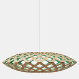 Flax Pendant Light Bamboo Aqua 59 Inch By David Trubridge