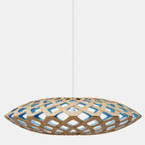 Flax Pendant Light Bamboo Blue 31 Inch By David Trubridge