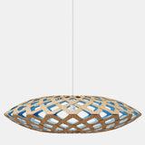 Flax Pendant Light Bamboo Blue 43 Inch By David Trubridge