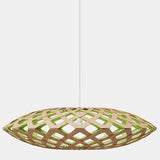 Flax Pendant Light Bamboo Lime 31 Inch By David Trubridge