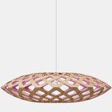 Flax Pendant Light Bamboo Pink 31 Inch By David Trubridge