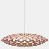 Flax Pendant Light Bamboo Pink 59 Inch By David Trubridge