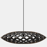 Flax Pendant Light Black 2 Sides 31 Inch By David Trubridge