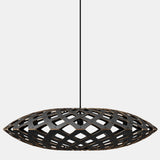 Flax Pendant Light Black 2 Sides 59 Inch By David Trubridge