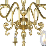 Flemish 2 Tier Chandelier - Polished Brass