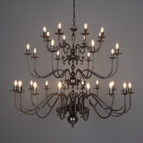 Flemish Chandelier 16+8+8 Arm - Antique Brass