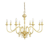 Flemish Single Tier Chandelier - Polished Brass