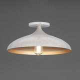 Fleur Flush Mount White/Gold by Maxim Lighting