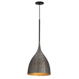 Fleur Small Pendant Black / Gold by Maxim Lighting