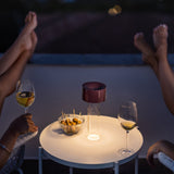 Fleur Table Lamp Burgundy By Foscarini Lifestyle View