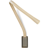 Flexiled Leather Wall Task Light Medium Satin Bronze Ivory By Contradi