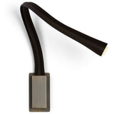Flexiled Leather Wall Task Light Small Satin Bronze Black By Contradi