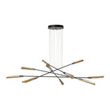 Flight 10-Light Chandelier Large, by Hubbardton Forge