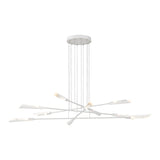 Flight 10-Light Chandelier Large in White, White by Hubbardton Forge