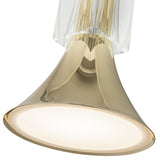 Floe Pendant Light Metallic Brass Clear Crystal By Kuzco - Detailed View