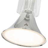 Floe Pendant Light Polished Nickel Clear Crystal By Kuzco - Detailed View