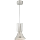 Floe Pendant Light Polished Nickel Clear Crystal By Kuzco