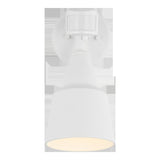 Flood Light Flood with Photo and Motion Sensor Flood Light — 5.69 Inch, White with White Glass