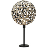 Floral Table Lamp Bamboo Black By David Trubridge
