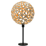 Floral Table Lamp Bamboo Orange By David Trubridge