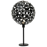 Floral Table Lamp Black Black By David Trubridge