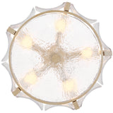Florian Semi Flush Mount Medium Glacial By Frederic Ramond Detailed View